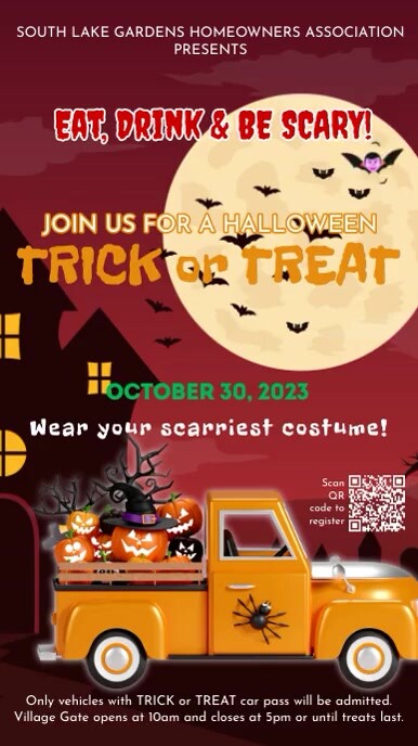 HALLOWEEN | Trick or Treat Flyer Instagram St template